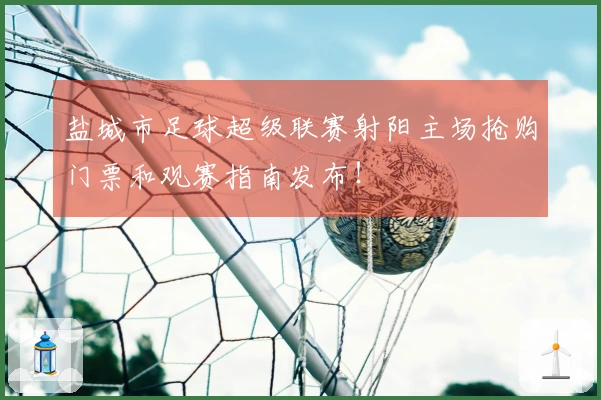 盐城市足球超级联赛射阳主场抢购门票和观赛指南发布！